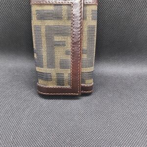 Brown and Black Patterned Men's Wallet